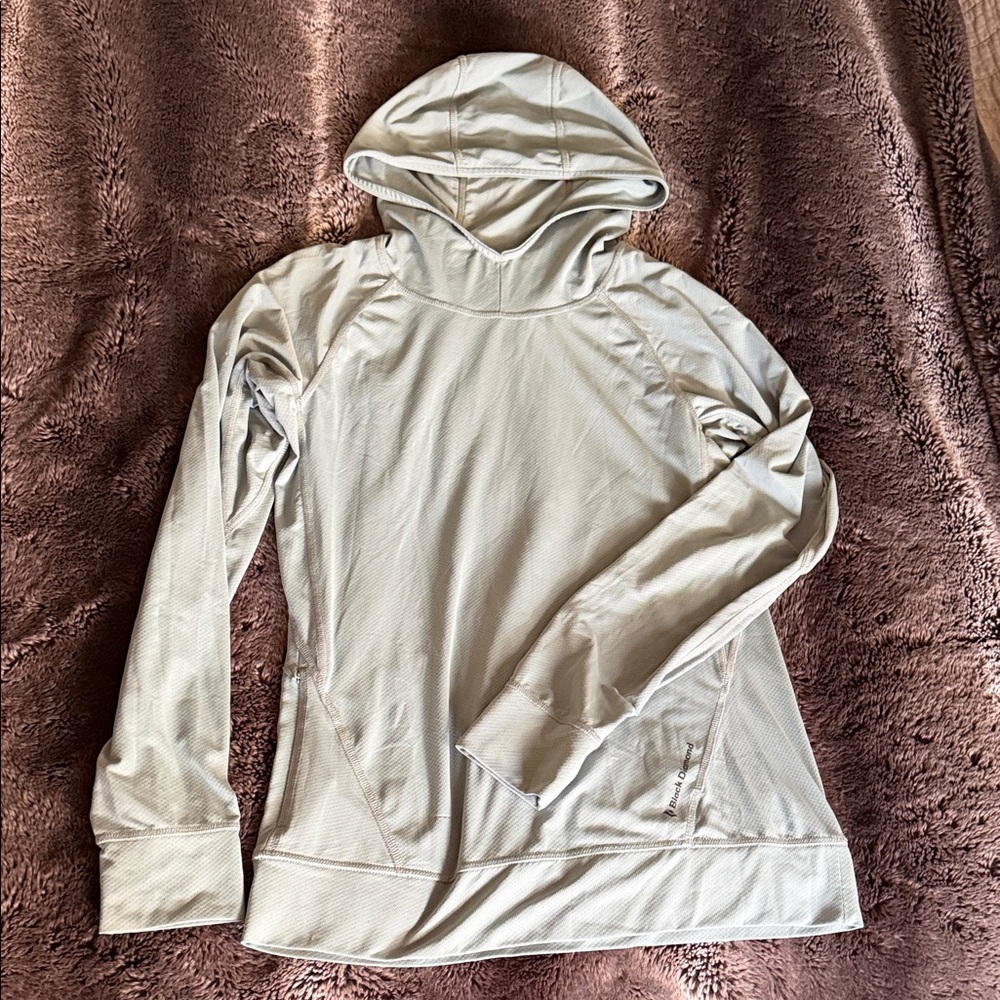 Black Diamond Women's Alpenglow Light Blue Hoodie